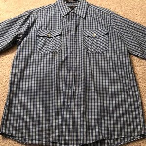 Beverly Hills Polo Club Blue Plaid Men’s Shirt